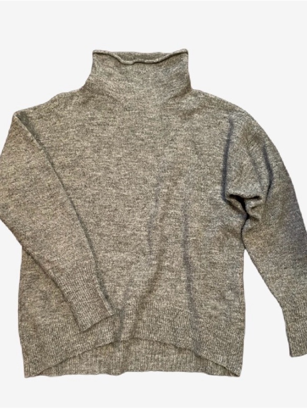 Style & Co. Oversized Heather Gray Sweater